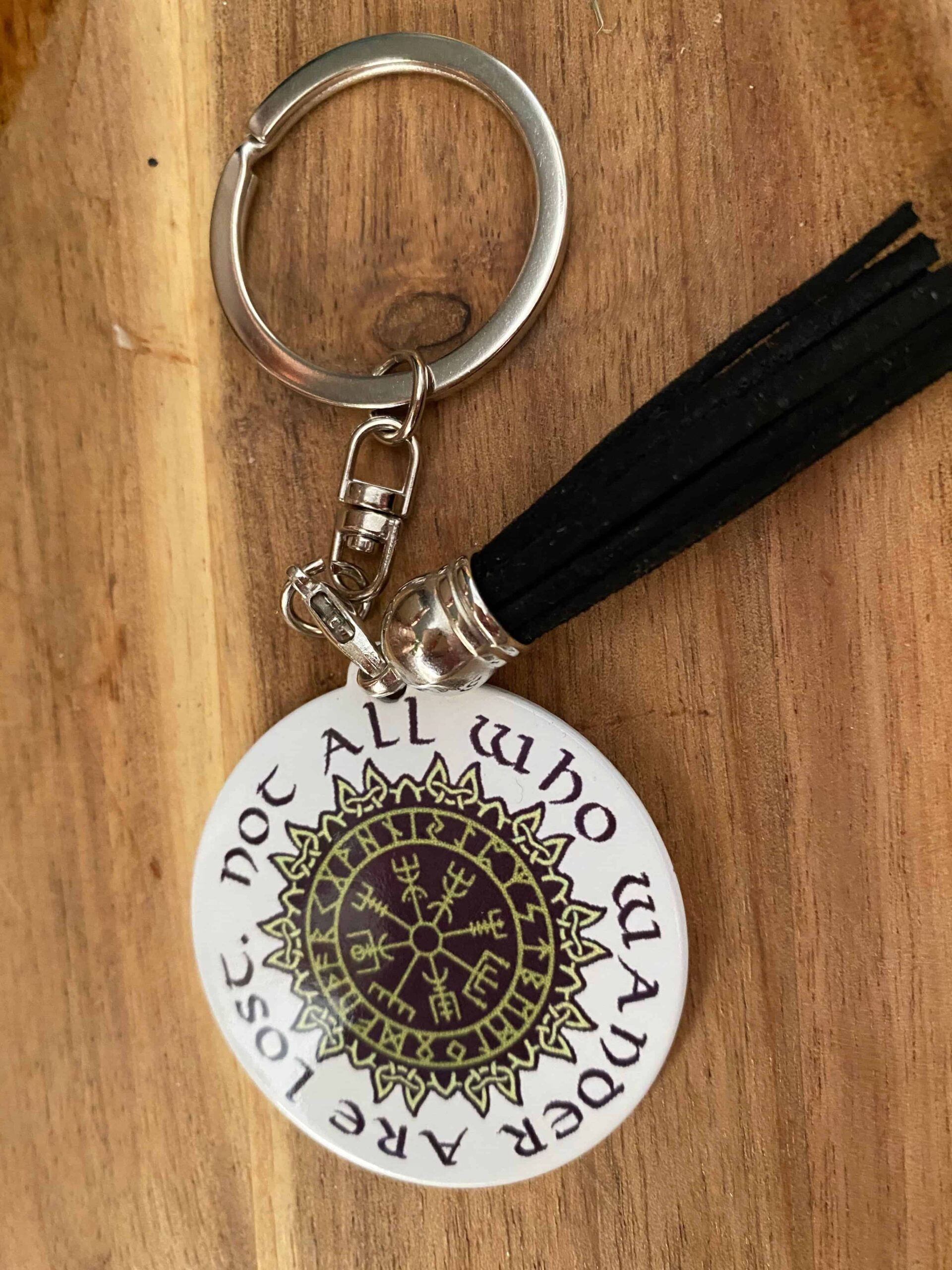 EE3CBE50-8ED0-487F-8CE9-9A6E631D317C Vegvisir Nor all who wander are lost, mugs, steins & keyrings - Image 7