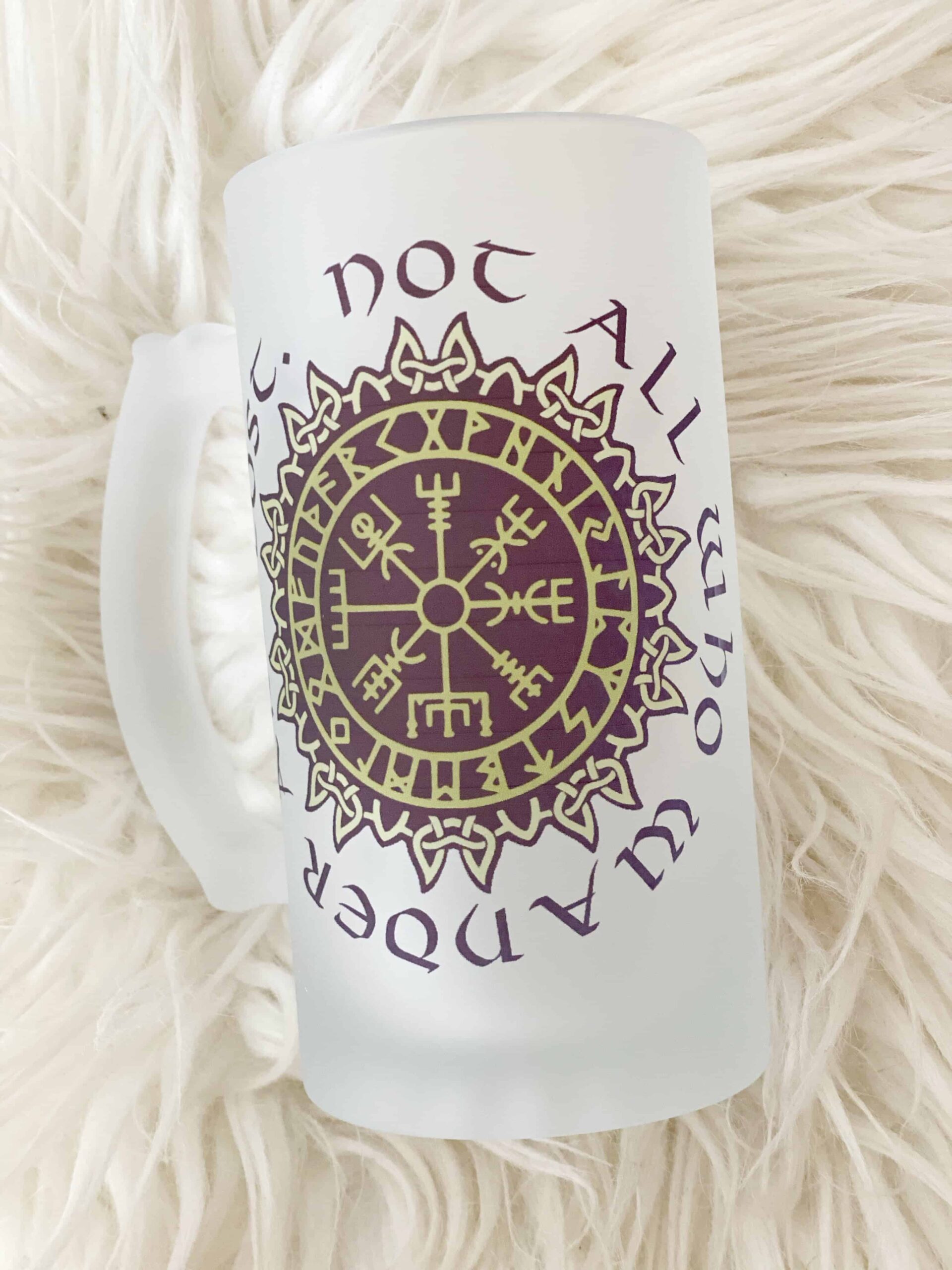 EFF1BB4B-7C8B-4877-BB5C-3C4A9E00E969 Vegvisir Nor all who wander are lost, mugs, steins & keyrings - Image 3