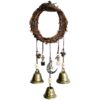 Magic Bells Wind Chimes For Positivity And Wealth The Magic Bells Wind Chimes For Positivity And Wealth features a handmade twig wreath, three magic bells, a crescent moon with stars, beads, and charms—perfect for bringing positivity to your space.