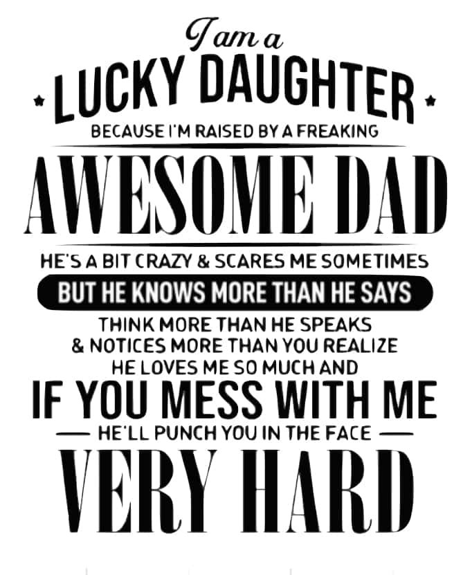 Lucky Daughter Awesome Dad Tile Kjahli lucky-daughter-awesome-dad-tile-kjahli