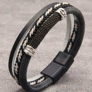 mens multi strand bracelet 