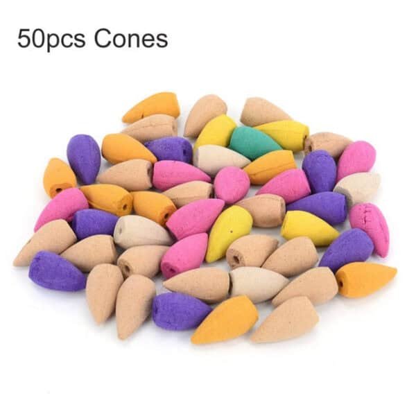 Waterfall Backflow Incense Burner with 10 incense cones - Image 9