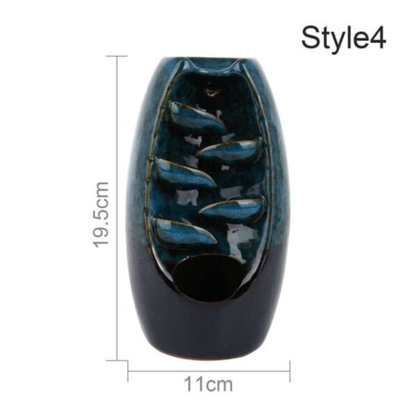 Waterfall Backflow Incense Burner with 10 incense cones - Image 6