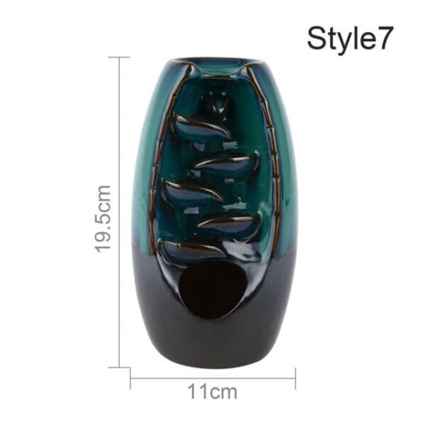 Waterfall Backflow Incense Burner with 10 incense cones - Image 3