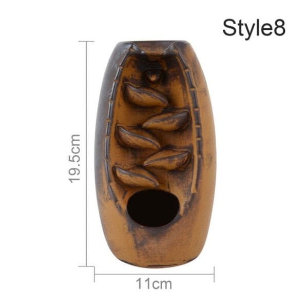Waterfall Backflow Incense Burner with 10 incense cones - Image 8