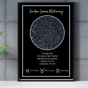 night sky print