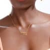 Gold Zodiac Word Necklace gold zodiac word necklace