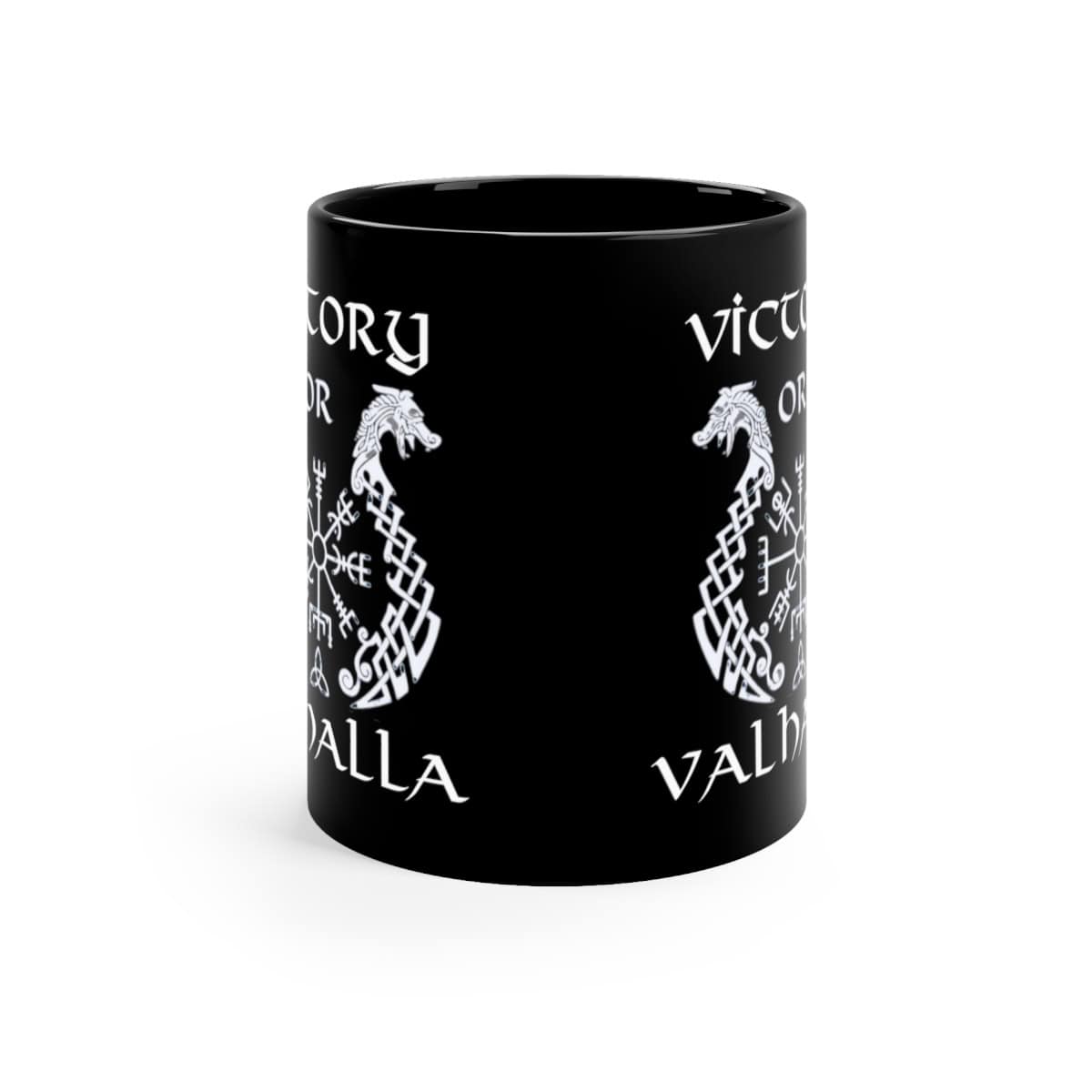 65217-25.jpg Victory or Valhalla Black Ceramic Mug - Image 2