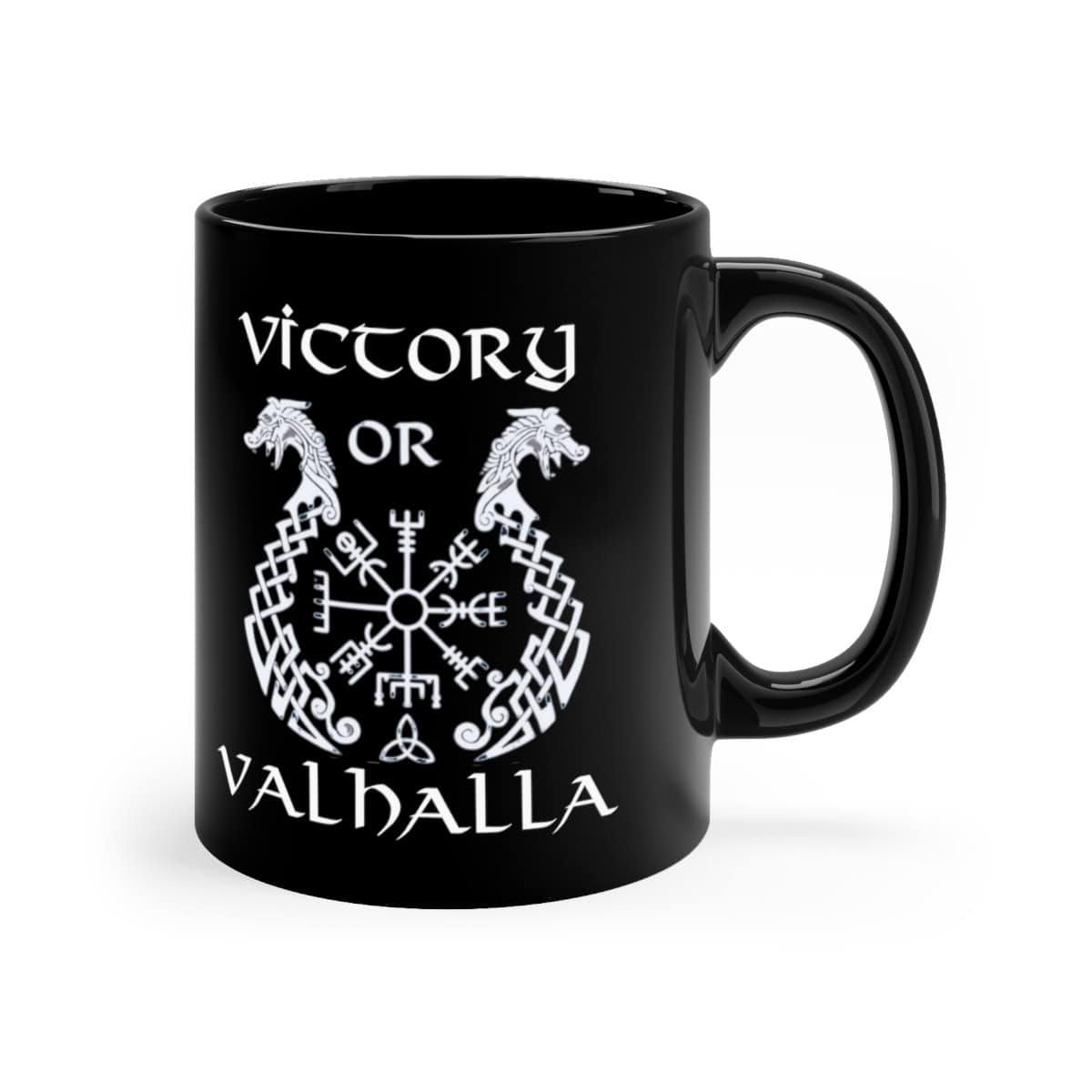 65217-26.jpg Victory or Valhalla Black Ceramic Mug - Image 3