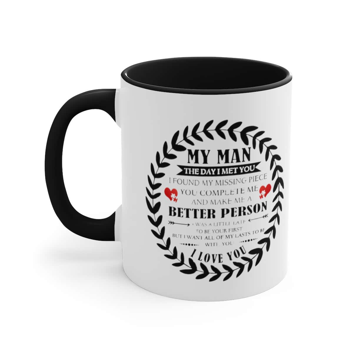 72180-25.jpg To My Man Mug with Coloured Handles and Interior - Image 6