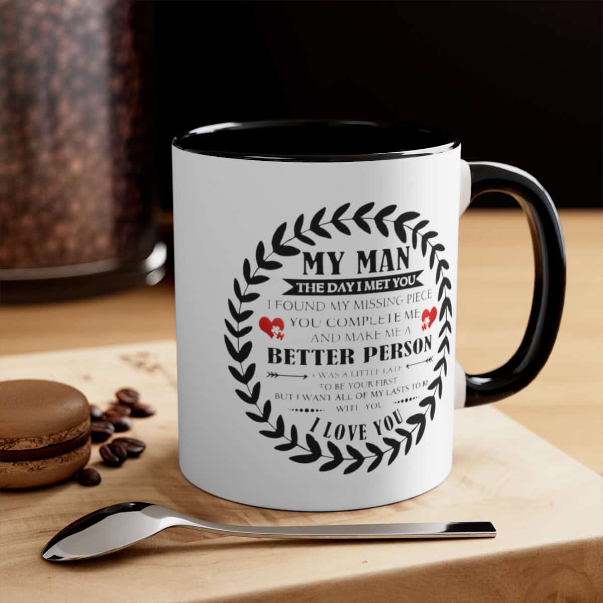 72180-27.jpg To My Man Mug with Coloured Handles and Interior - Image 8