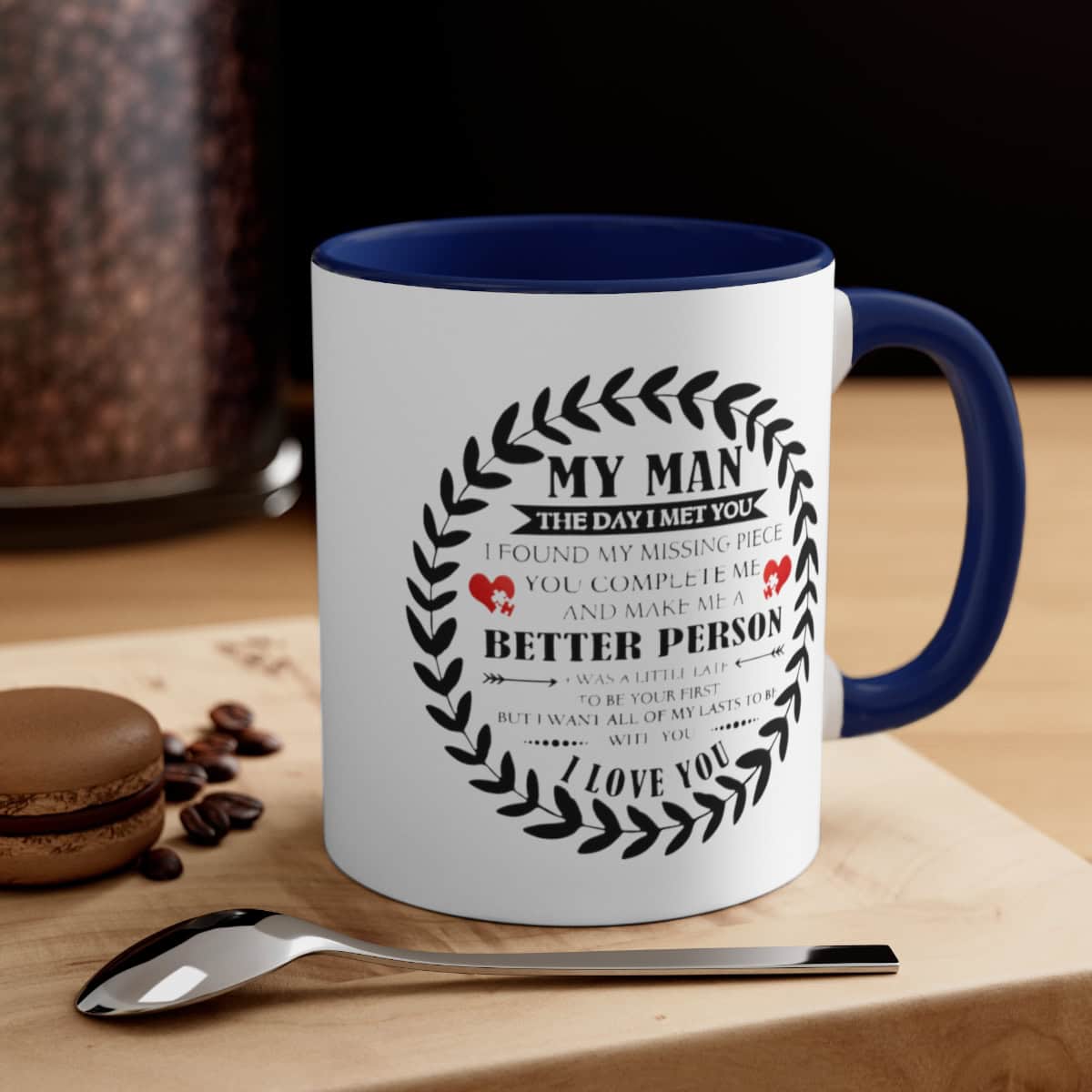 72182-27.jpg To My Man Mug with Coloured Handles and Interior - Image 12