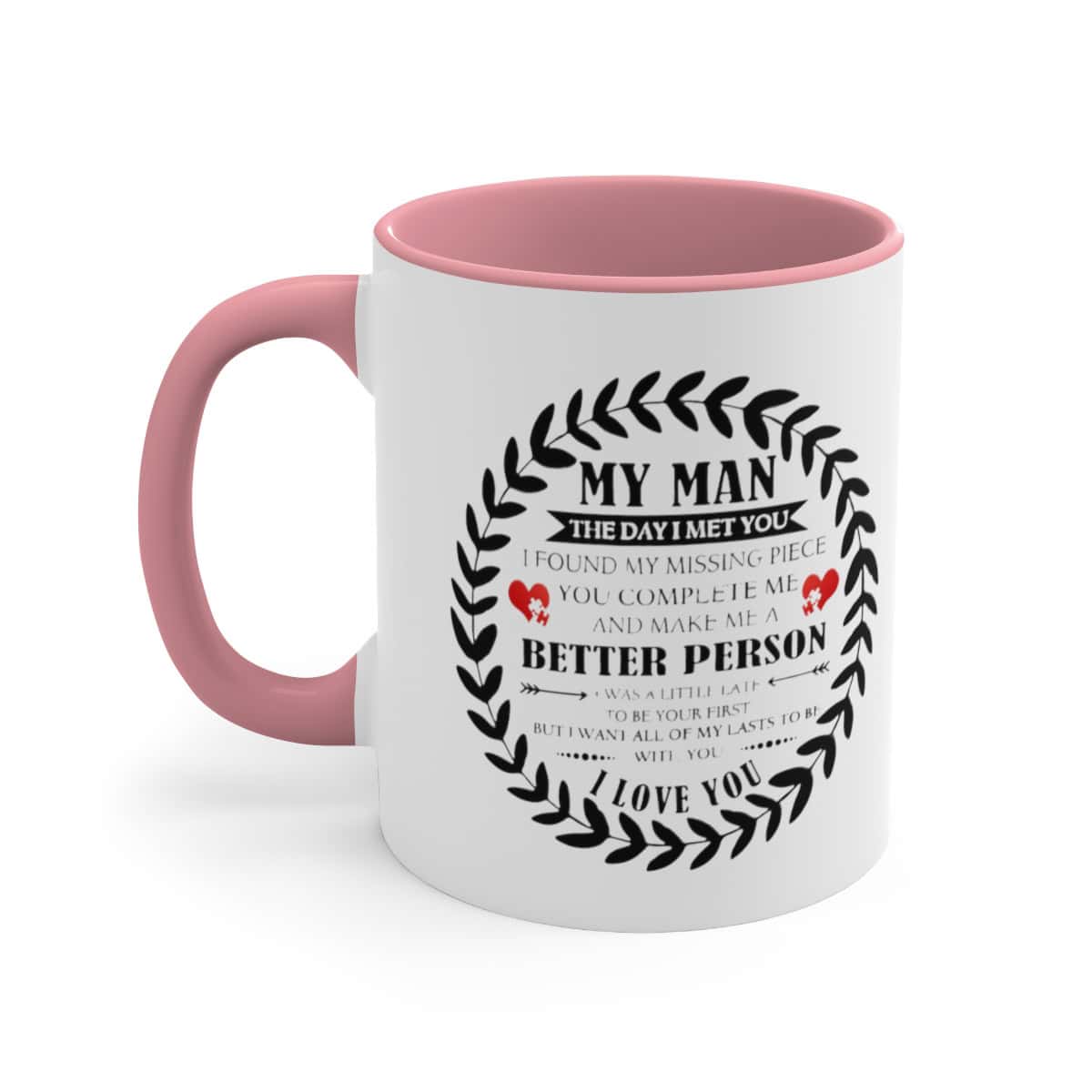 72183-25.jpg To My Man Mug with Coloured Handles and Interior - Image 18