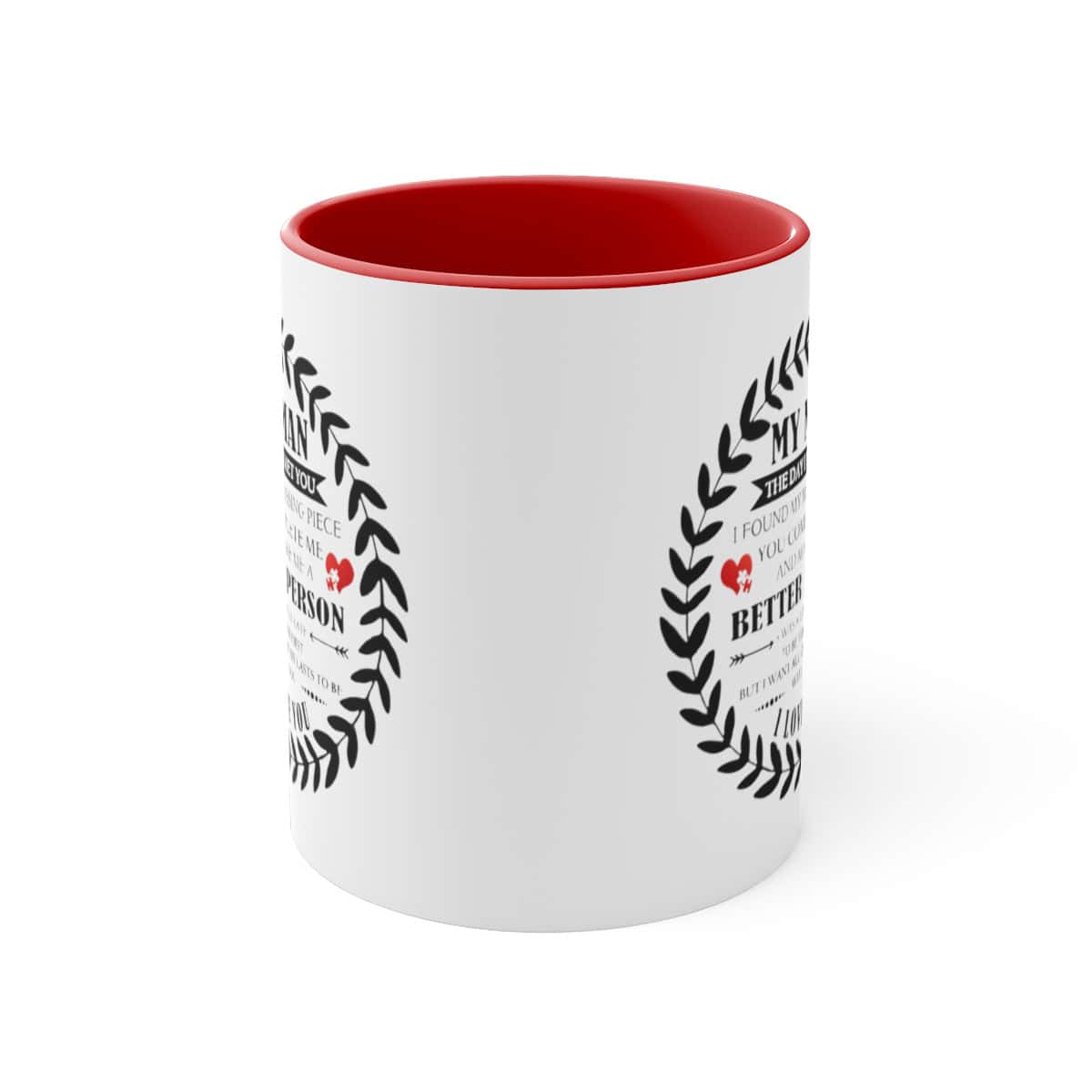 72184-25.jpg To My Man Mug with Coloured Handles and Interior - Image 2