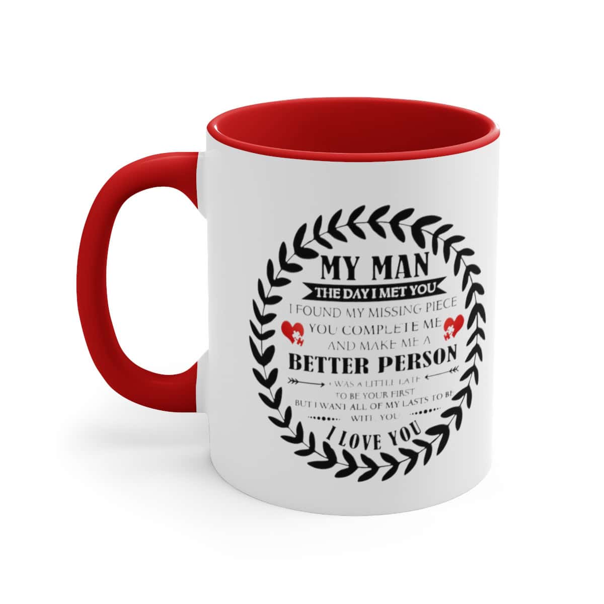 72184-26.jpg To My Man Mug with Coloured Handles and Interior - Image 3