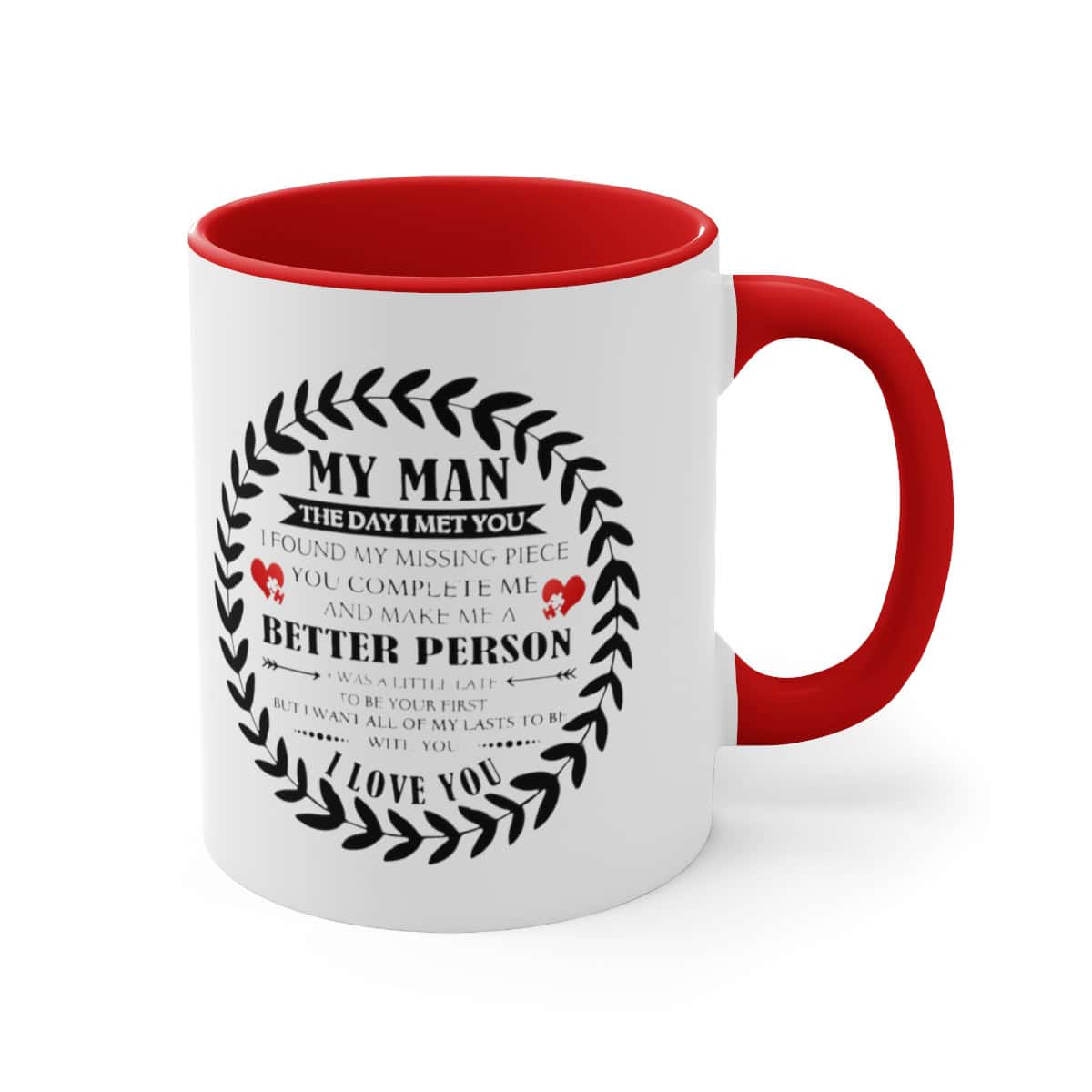 72184-27.jpg To My Man Mug with Coloured Handles and Interior - Image 4