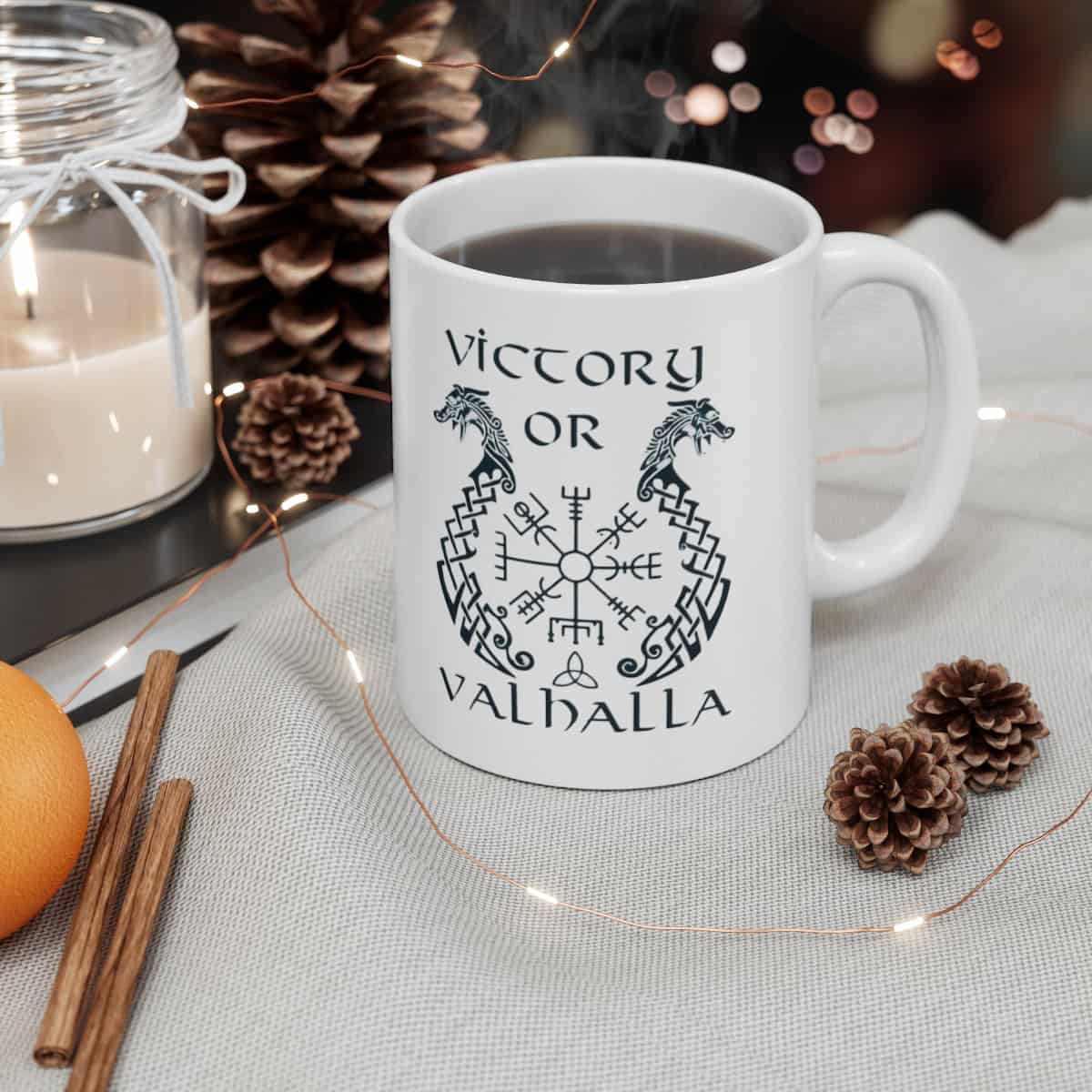84108-45.jpg Victory or Valhalla Viking Mug - Image 4