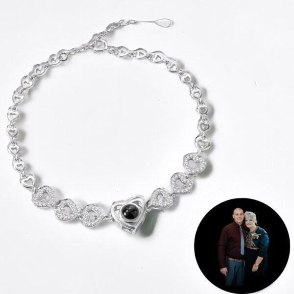 Custom Photo Heart bracelet