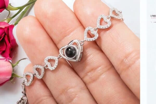 Custom Photo Heart Bracelet - Image 3