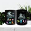 The Get Jurasskicked Mug For Dad or Grandad features dinosaur graphics with “Dont Mess With POPPASAURUS” and “GRANDADSAURUS,” plus colorful dino icons and kids’ names—a fun, personalized gift for family.
