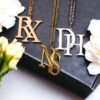 Custom Double Initial Necklace Custom double initial necklace