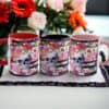 Floral Skull Ceramic Mug