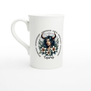 Taurus horned woman china mug