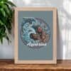 Aquarius Feminine Aboriginal Dot Art Wooden Framed Print Il Fullxfull.6668558300 A7ik 100x100