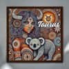 Taurus Aboriginal Astrology Bull Horned Woman with Koala Indigenous Art Wood Framed Print Photoroom 20250304 095146 100x100