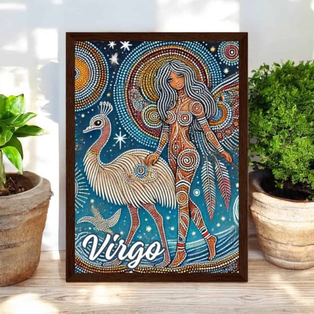 Aboriginal Astrology framed print by Kjahli