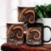 Aries Aboriginal Astrology Ram with Moth Indigenous Art Mugs Aries Aboriginal Astrology Ram with Moth Indigenous Art Mugs