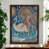 Virgo Maiden with Emu Celestial Aboriginal Dot Art Wooden Framed Print Il Fullxfull.6751669023 84tj 100x100