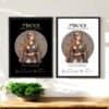Pisces Zodiac Norse Goddess Saga with Runes on a Black or white background. Printable, Printed Or Wood Framed Print Il Fullxfull.6823732049 50jb 100x100