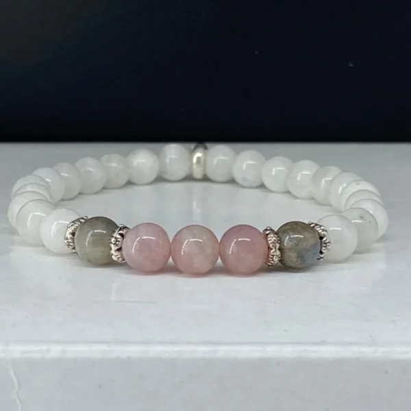 Zodiac Mugs Moonstone, Labradorite and Rose Quartz Bracelet
