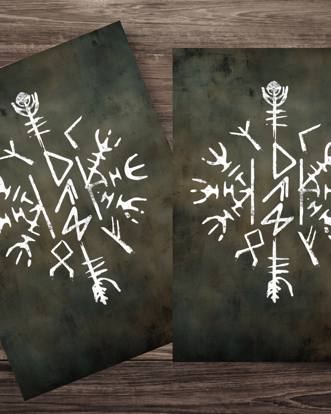 A printed sheet titled Moon Phase and Zodiac Big 3 Reading. Digital Download. rests on a round wooden tray with beige pampas grass on a light tan surface. This digital download provides insights into your astrological Zodiac Big 3 reading.