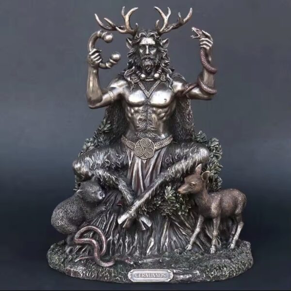 Cernunnos Statue Ornament – Celtic Horned God Figurine Cernunnos Statue Ornament – Celtic Horned God Figurine