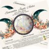 A personalized birth chart for Samantha Jayde Aviles with floral and crescent moon illustrations. It includes astrological details for July 27, 2003, sun in Leo, moon in Cancer, and rising Taurus.