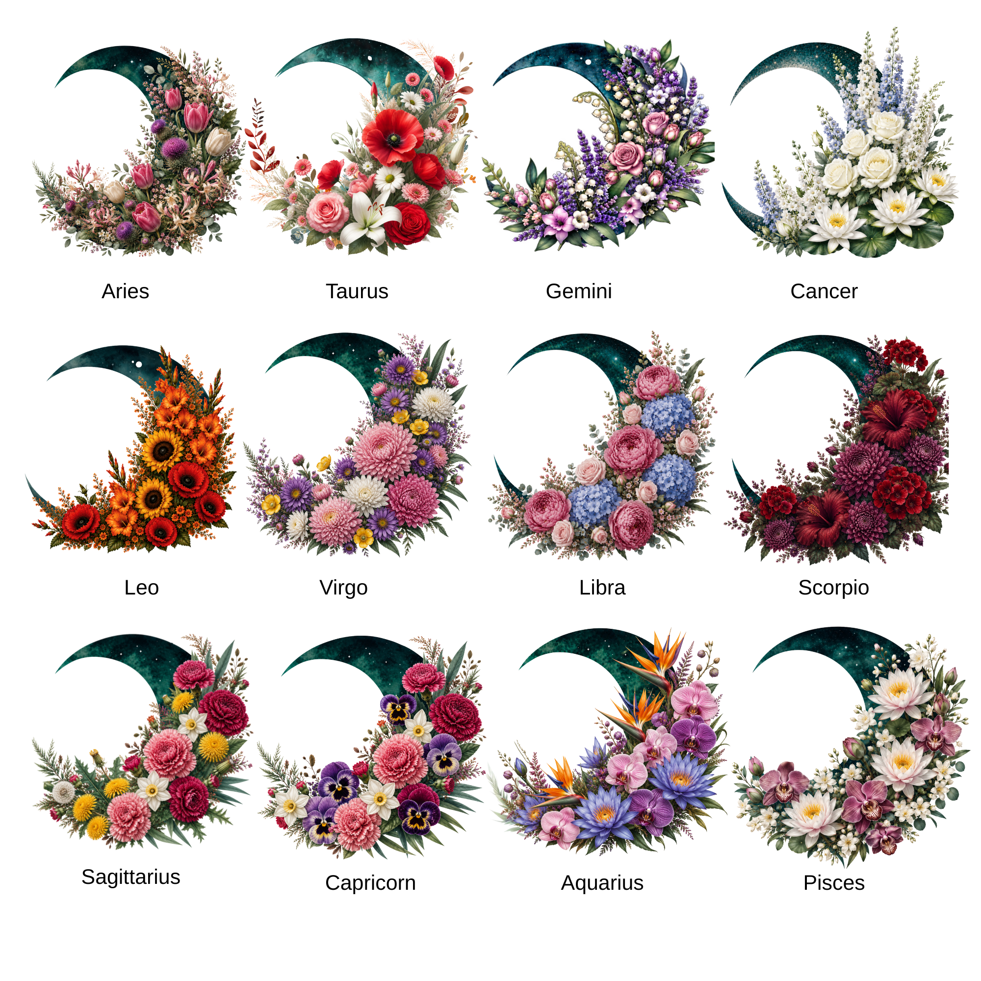 zodiacfloralmoons zodiacfloralmoons