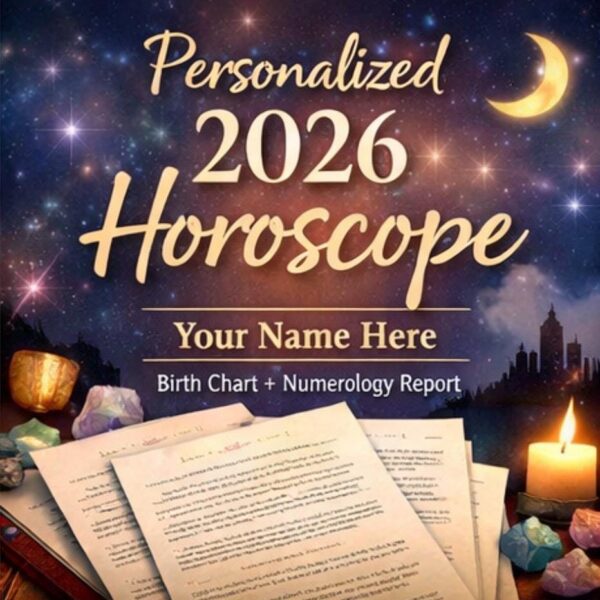 2026 Personal Horoscope. Printable 8-10 pages. Astrology and Numerology