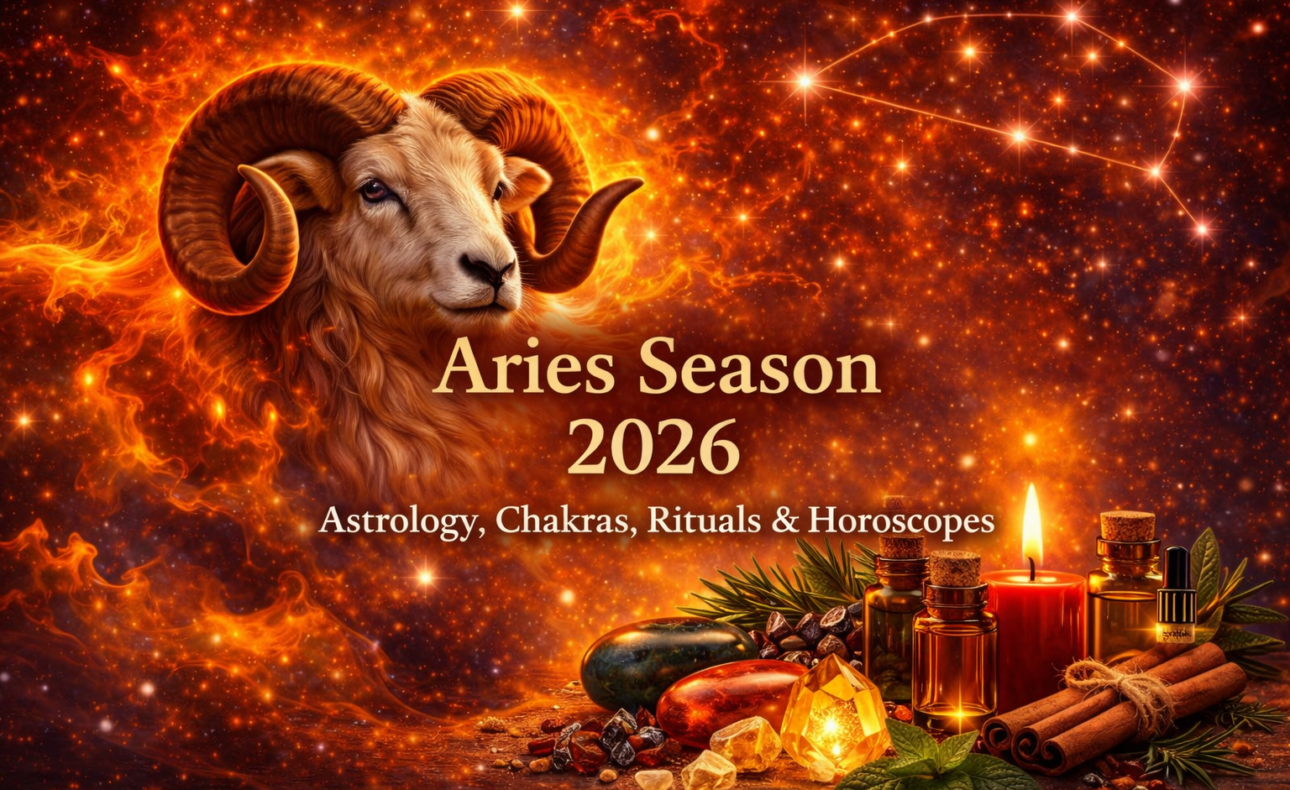 Astrological theme with Aries imagery.