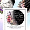 Becoming a Mother Custom Moon Phase & Poem Digital Download Printable Custom moon phase and zodiac birth flowers with poem poster prints or digital download for mums