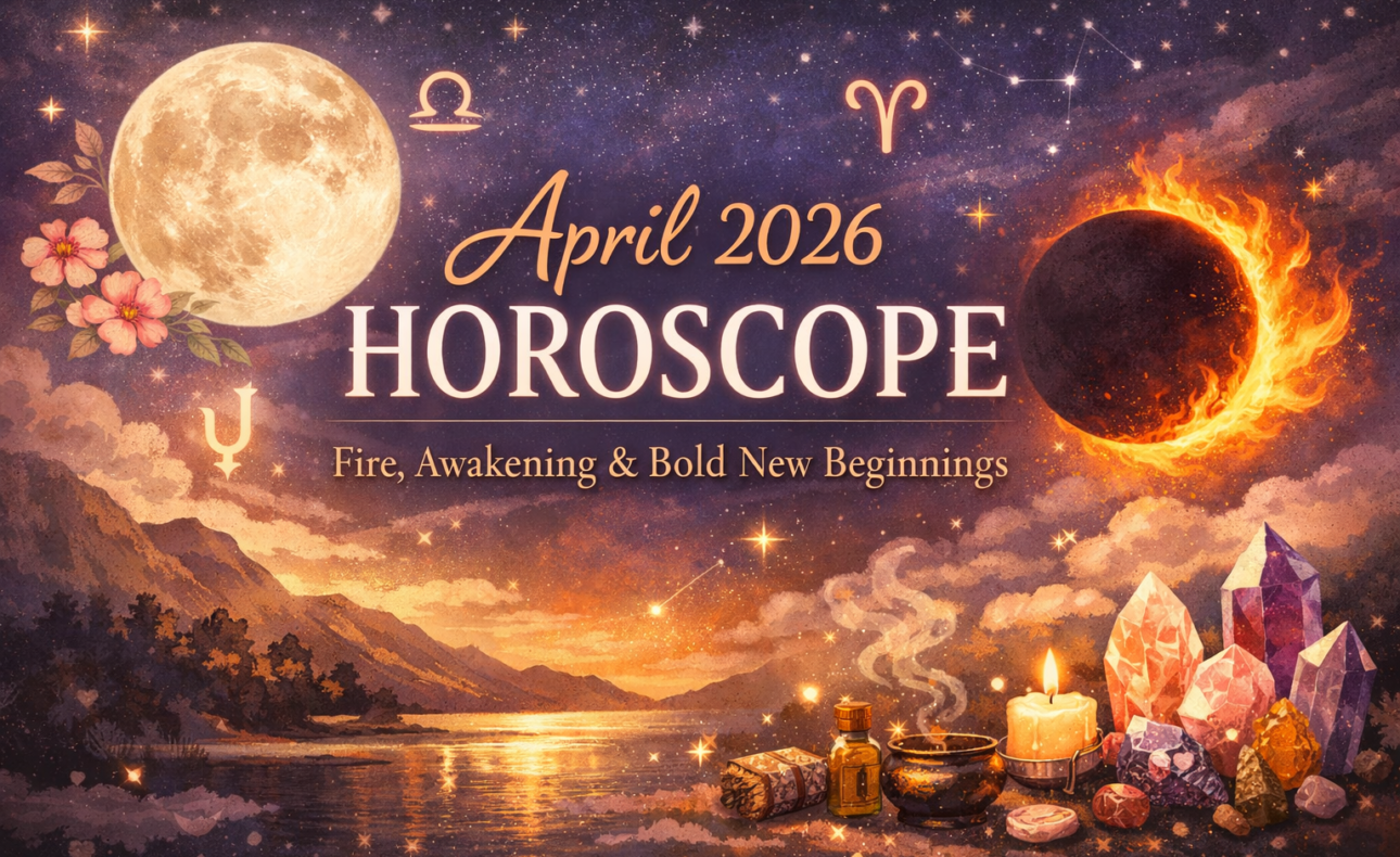 Astrological theme with mystical elements.