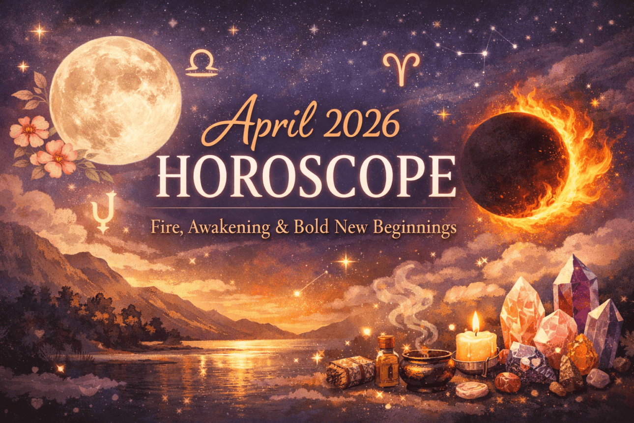 Astrological theme with mystical elements.