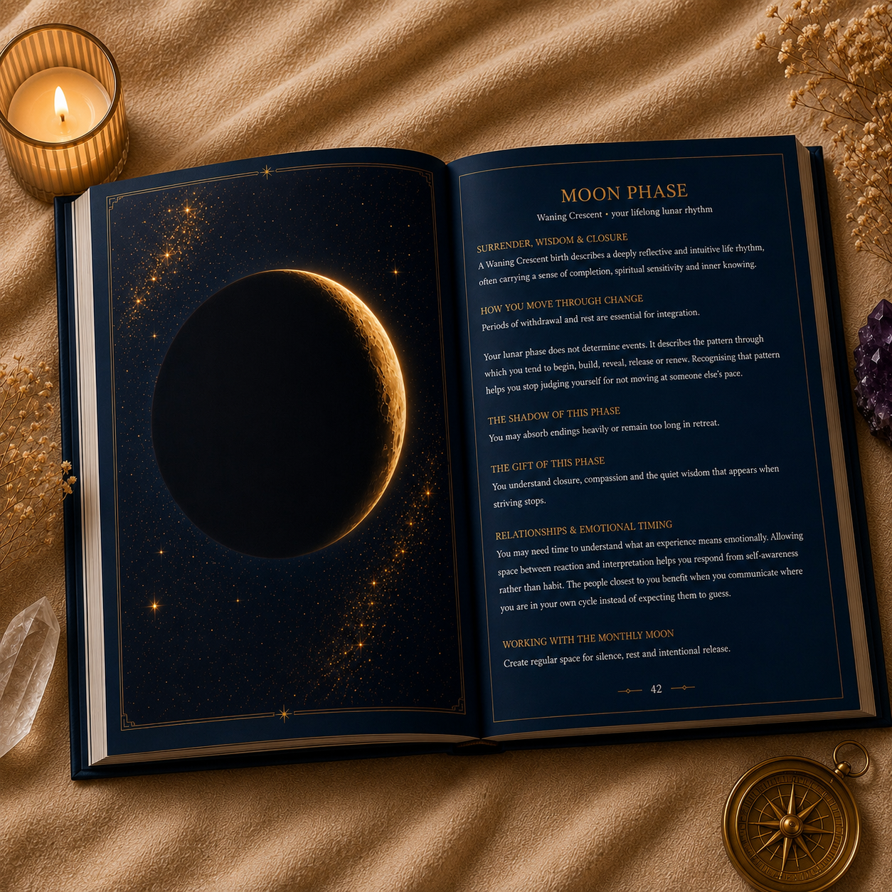 5e57c633 26d3 413b ae8e aa6529d49d37 Open book about moon phases.
