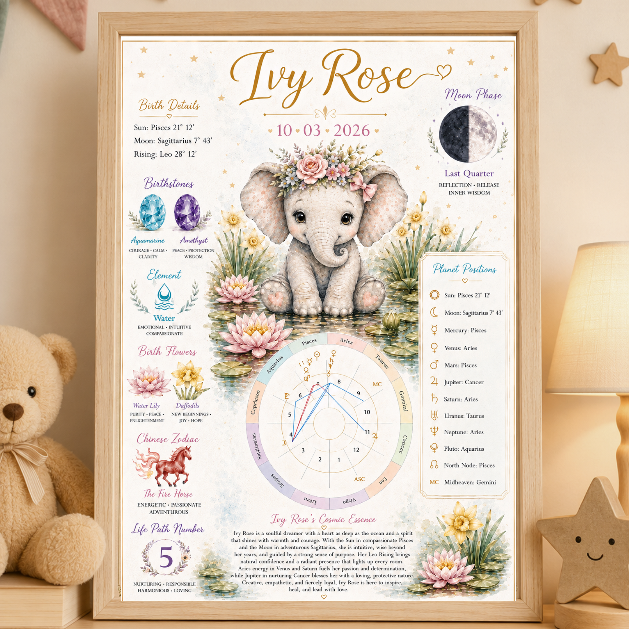 custom baby dragon birth chart print (copy) custom baby dragon birth chart print (copy)