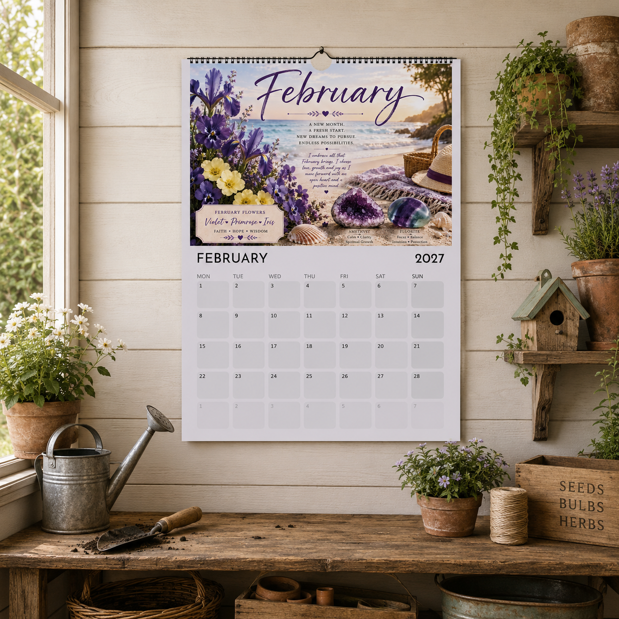 2027febflowerstonecalendar 2027febflowerstonecalendar