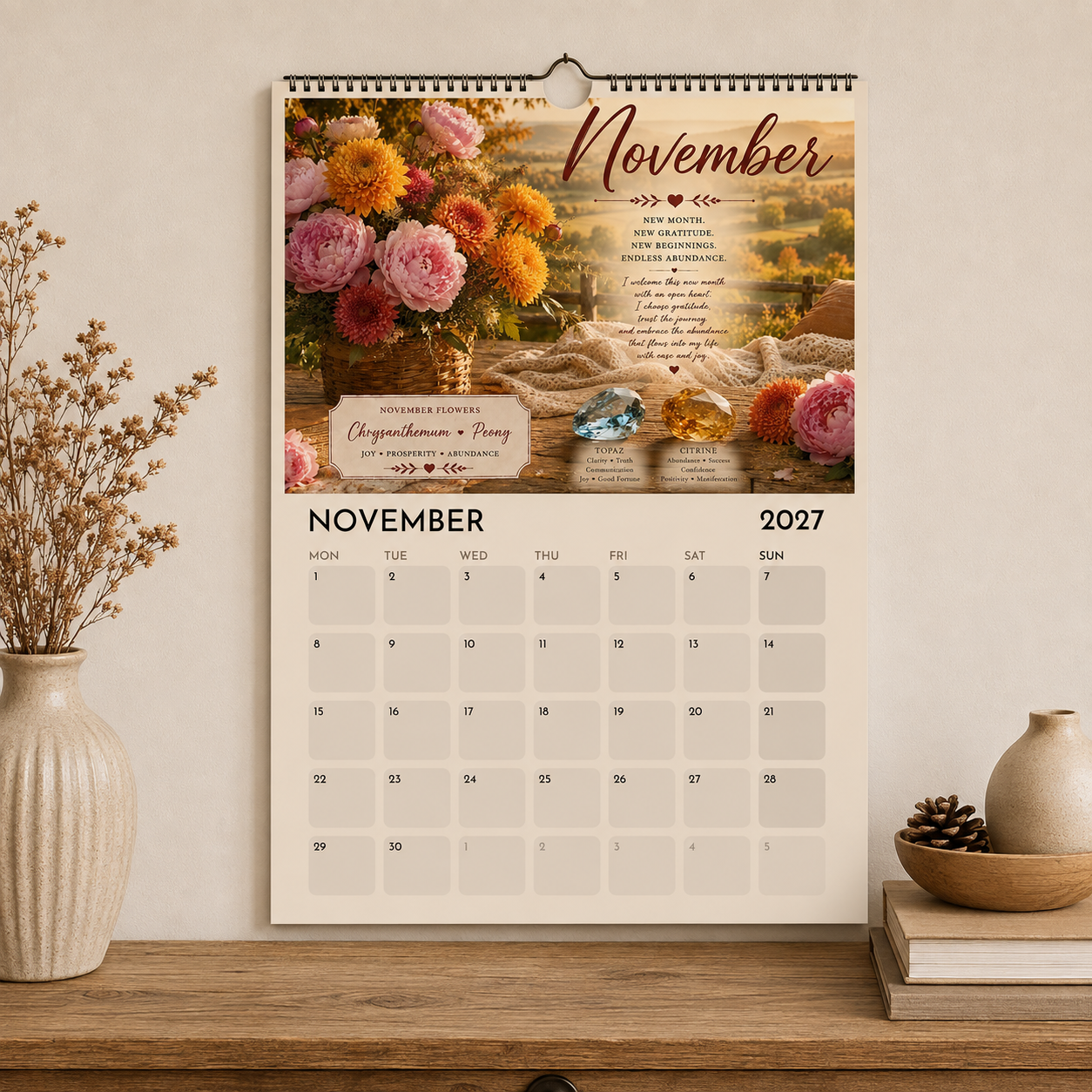2027novflowerstonecalendar 2027novflowerstonecalendar