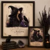 ligh tvintage witch wall art