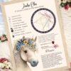 Personalised Birth Chart Print – Boho Horse Astrology Wall Art bohohorse2