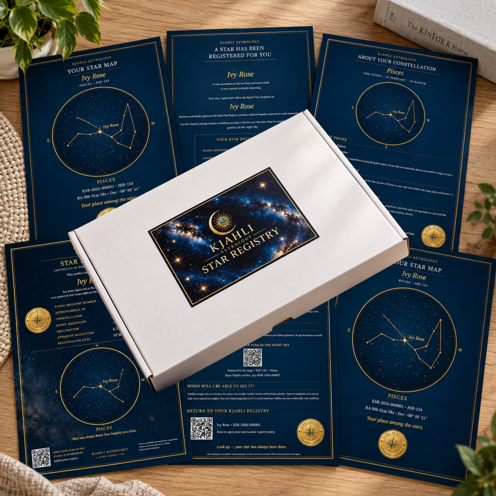 Personalised Star Registry - Name a Start Gift Set